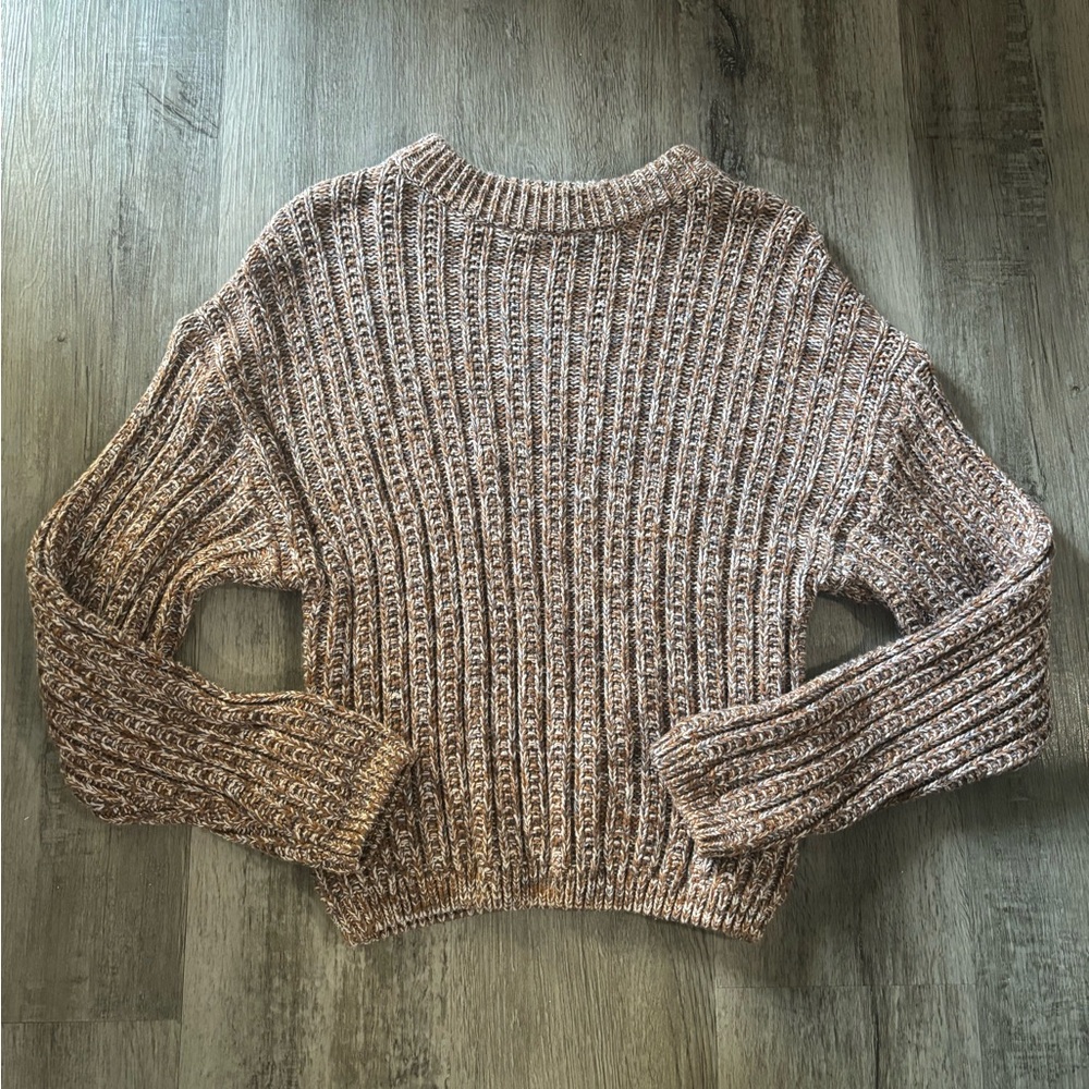 Target Women's Ribbed Knit Sweater - Brown